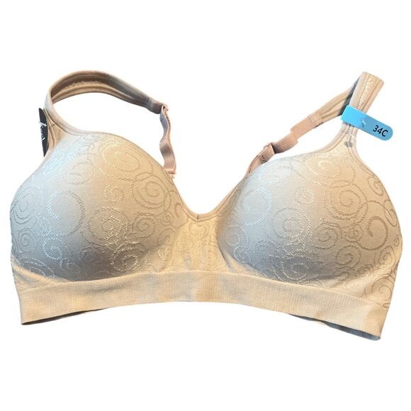 Bali Comfort Revolution Wirefree Bra 3488 - Size 34C - Nude - Picture 8 of 9